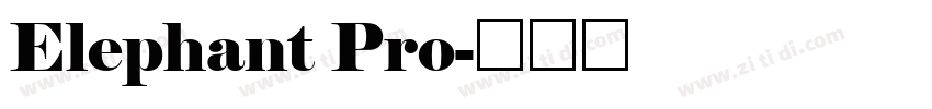 Elephant Pro字体转换
